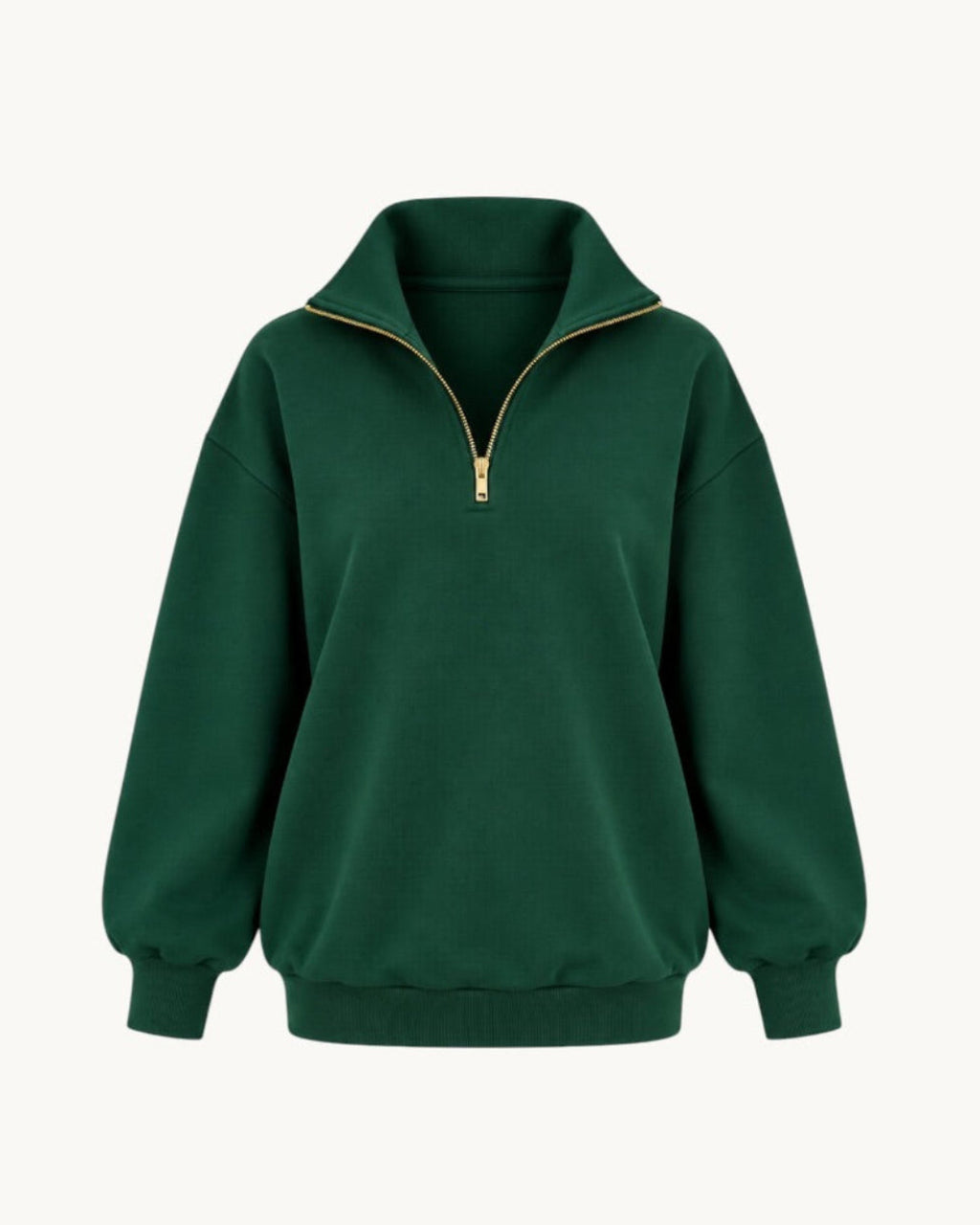 Mikina se zipem deep green