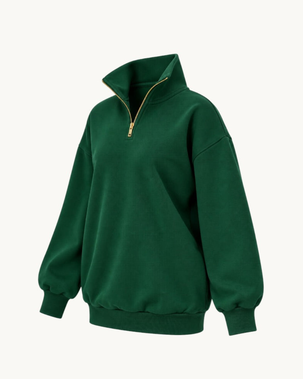 Mikina se zipem deep green