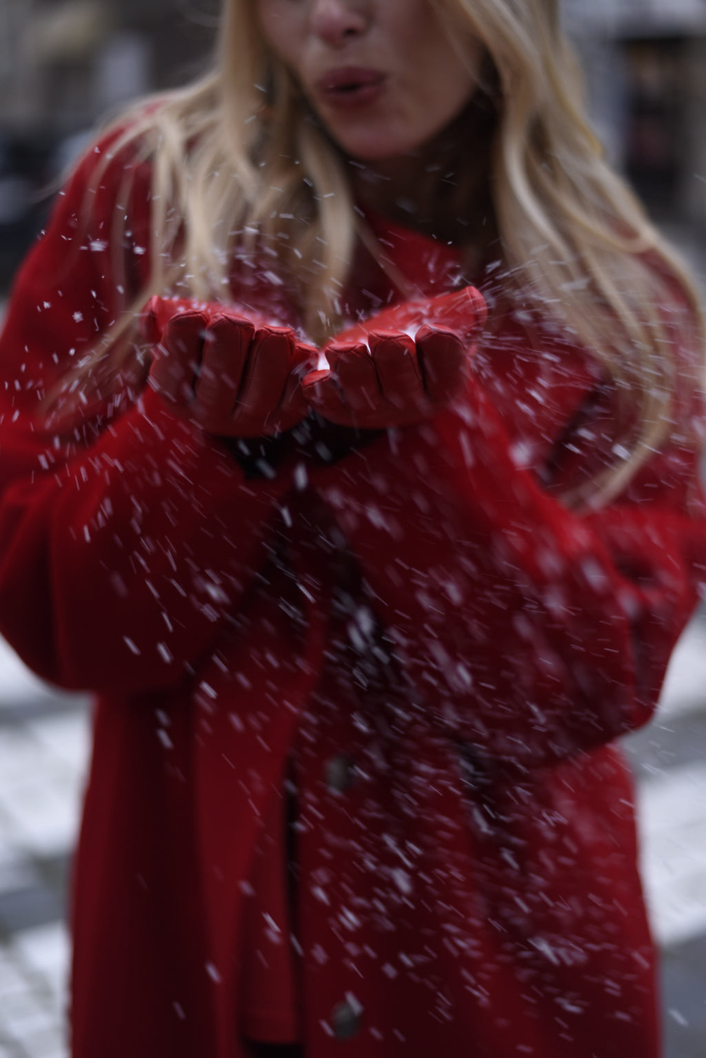 Kabát "Oversized" dark red