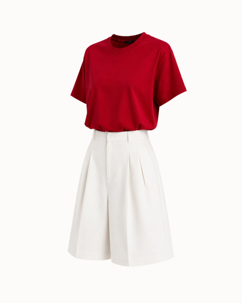 Oversized T-shirt dark red