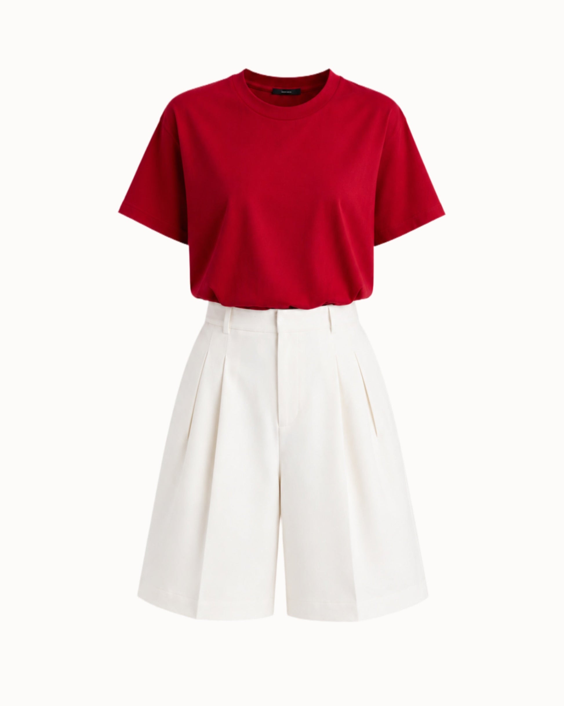 Oversized T-shirt dark red