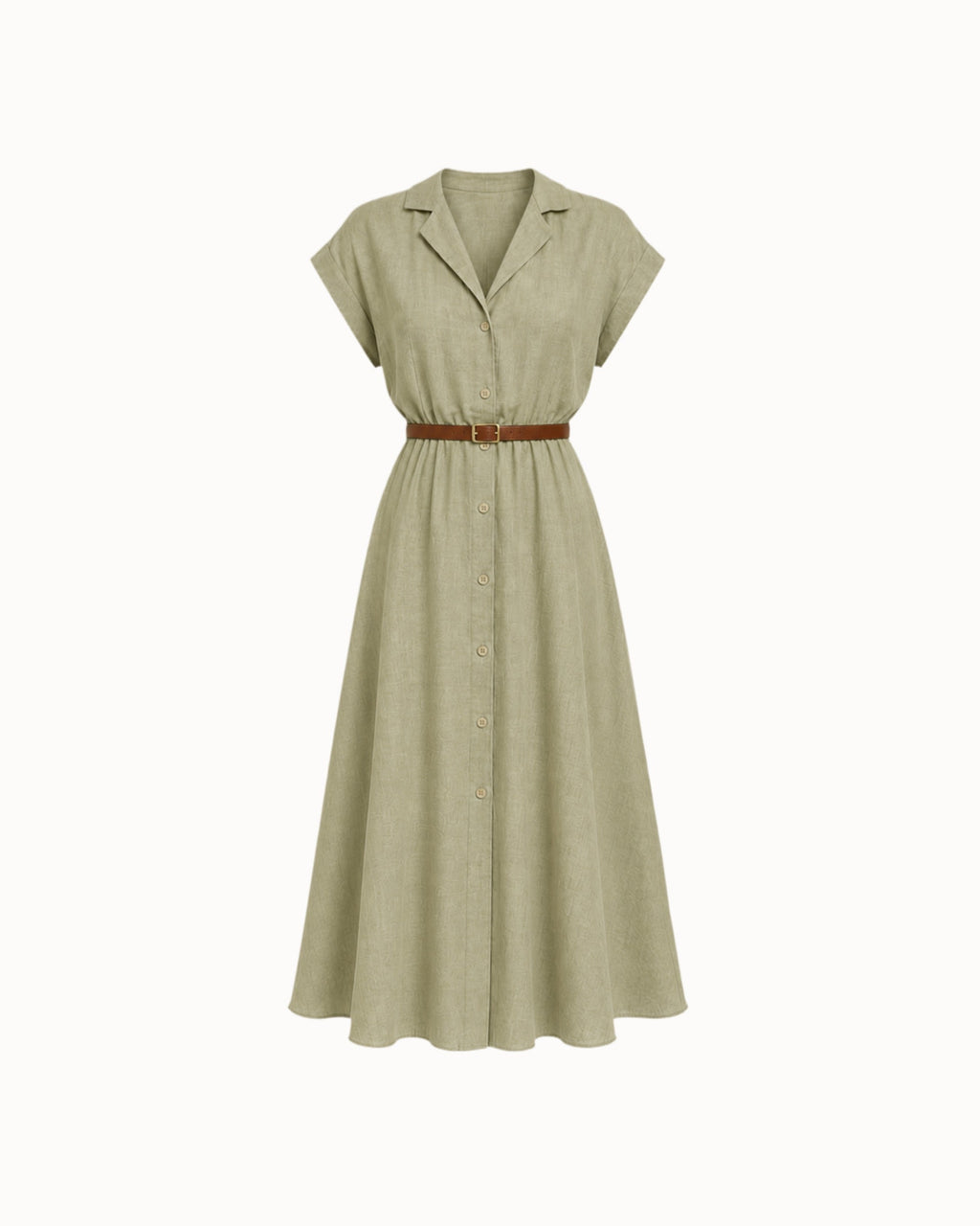 Šaty "Vindy linen" khaki