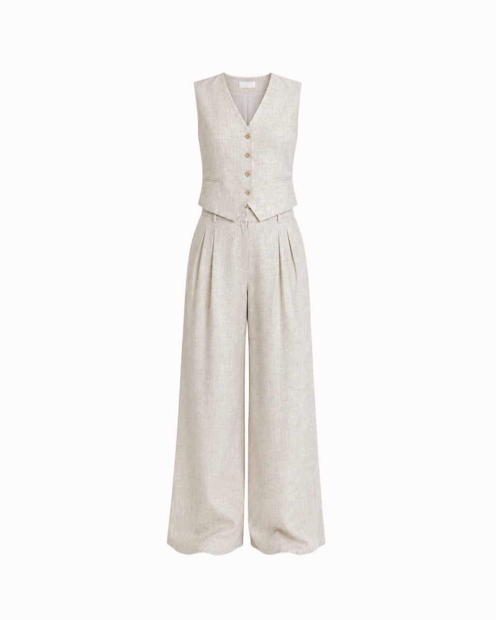 Kalhoty "Wide linen" nature