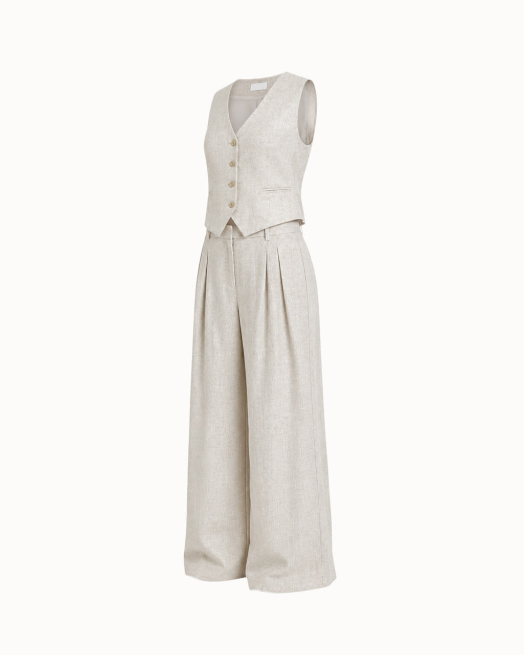 Kalhoty "Wide linen" nature