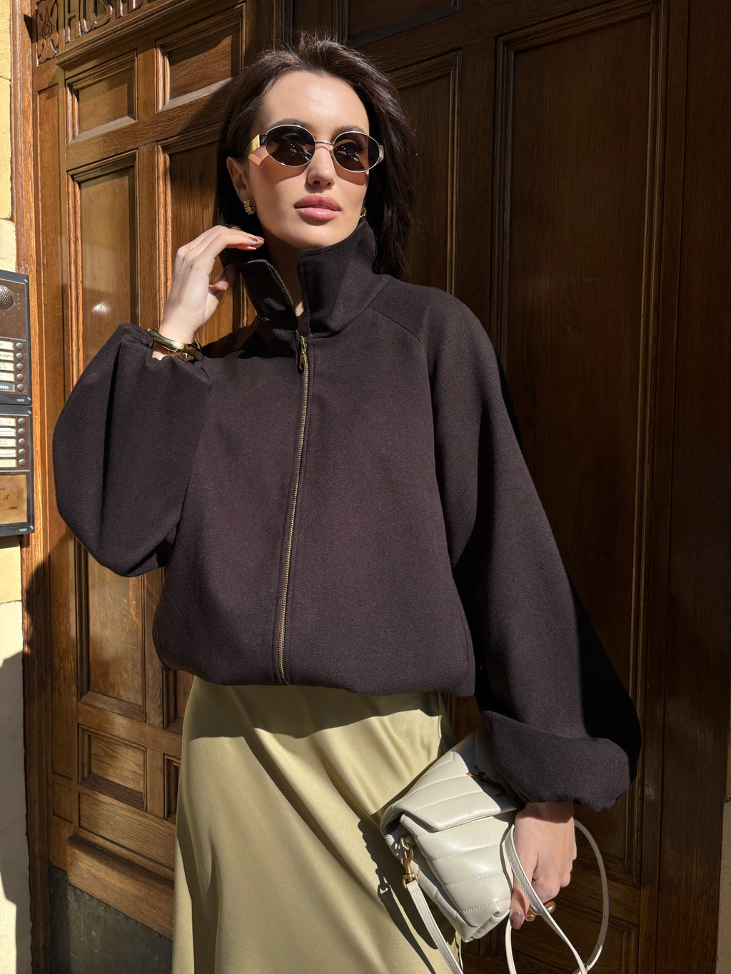 Bunda "Oversized" dark chocolate