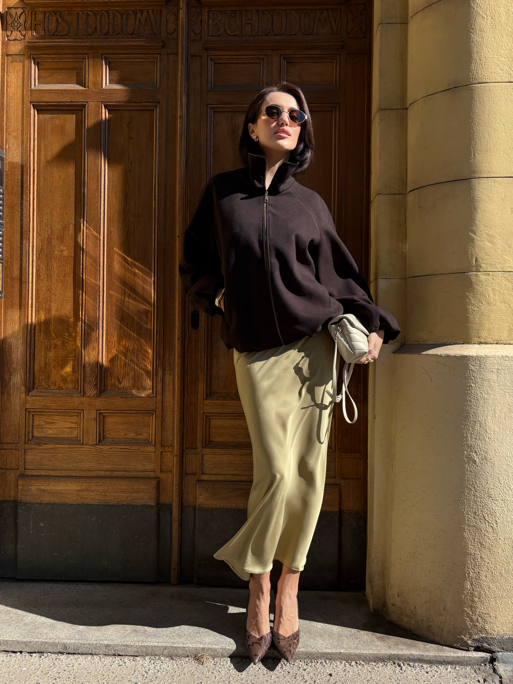 Bunda "Oversized" dark chocolate