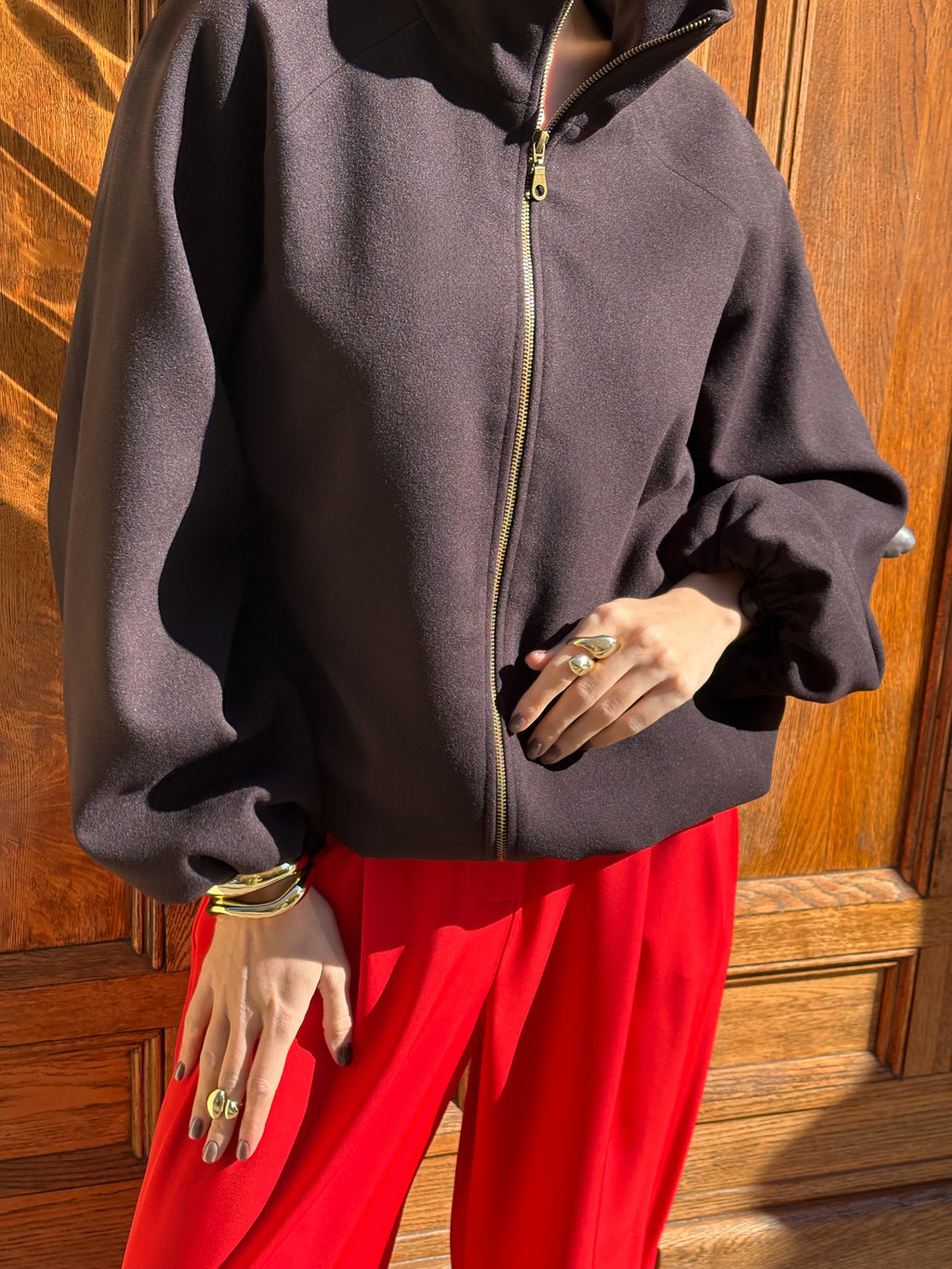 Kalhoty "Pallazzo" red