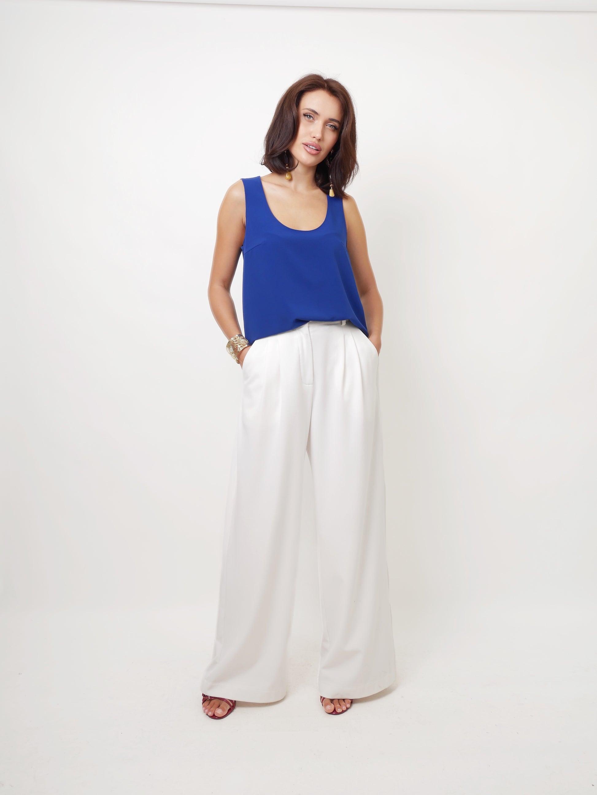 Tílko "U" royal blue