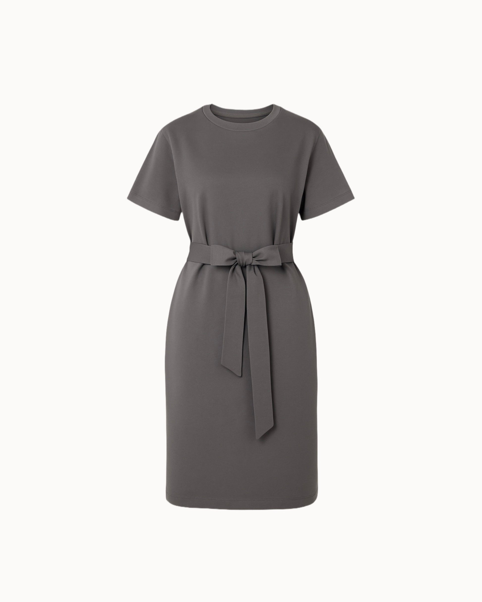 Šaty "Basic" šedé khaki