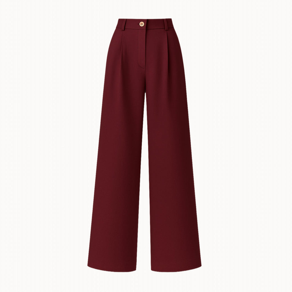 Kalhoty "Wide" bordo