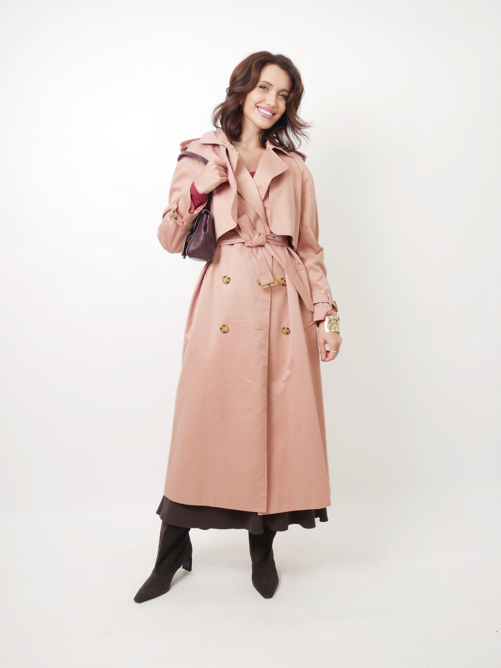 Trenčkot "Dusty pink"