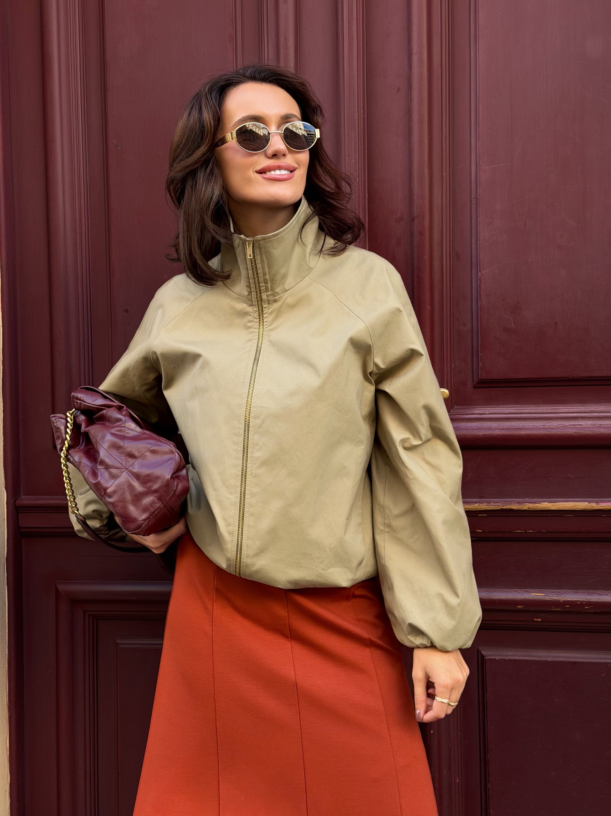 Bunda "Oversized" light khaki