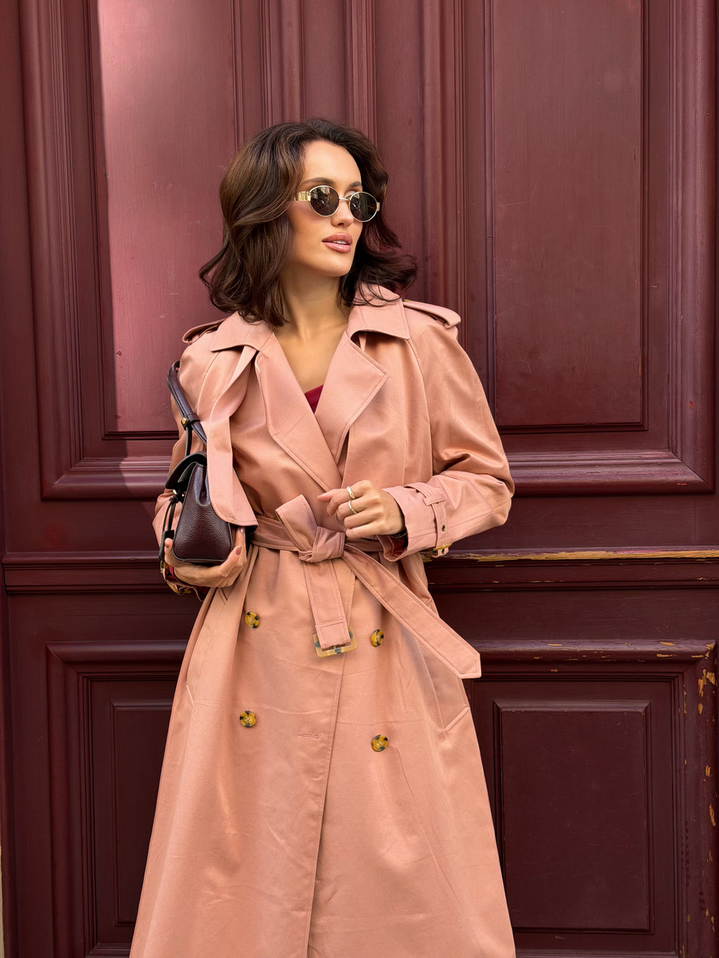 Trenčkot "Dusty pink"