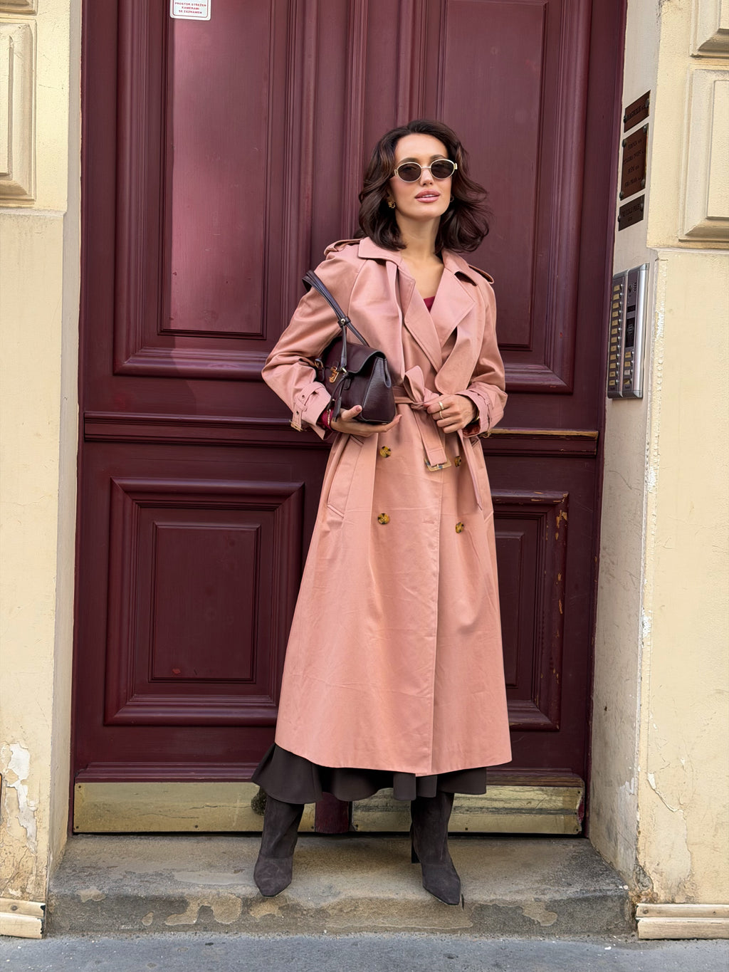 Trenčkot "Dusty pink"