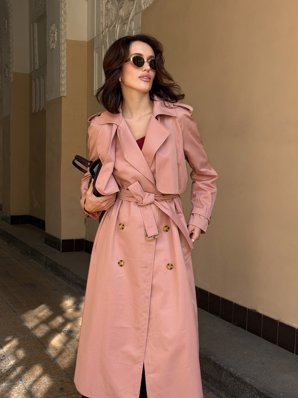 Trenčkot "Dusty pink"