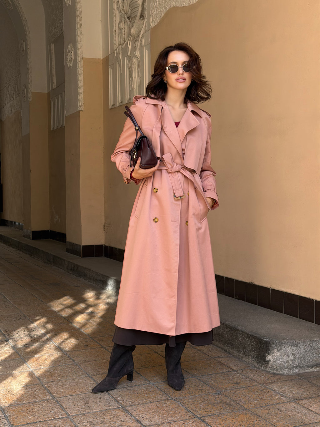 Trenčkot "Dusty pink"