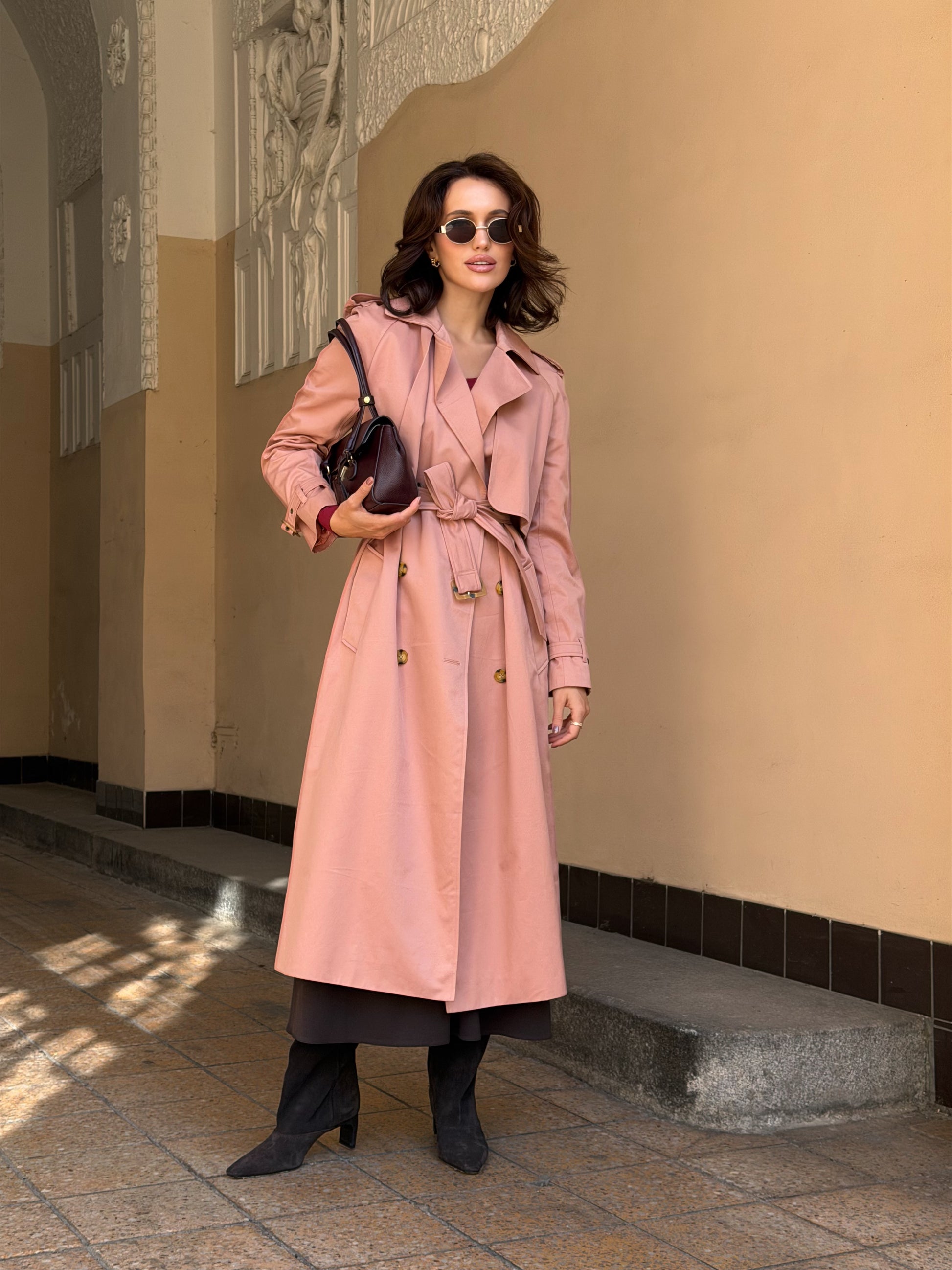 Trenčkot "Dusty pink"