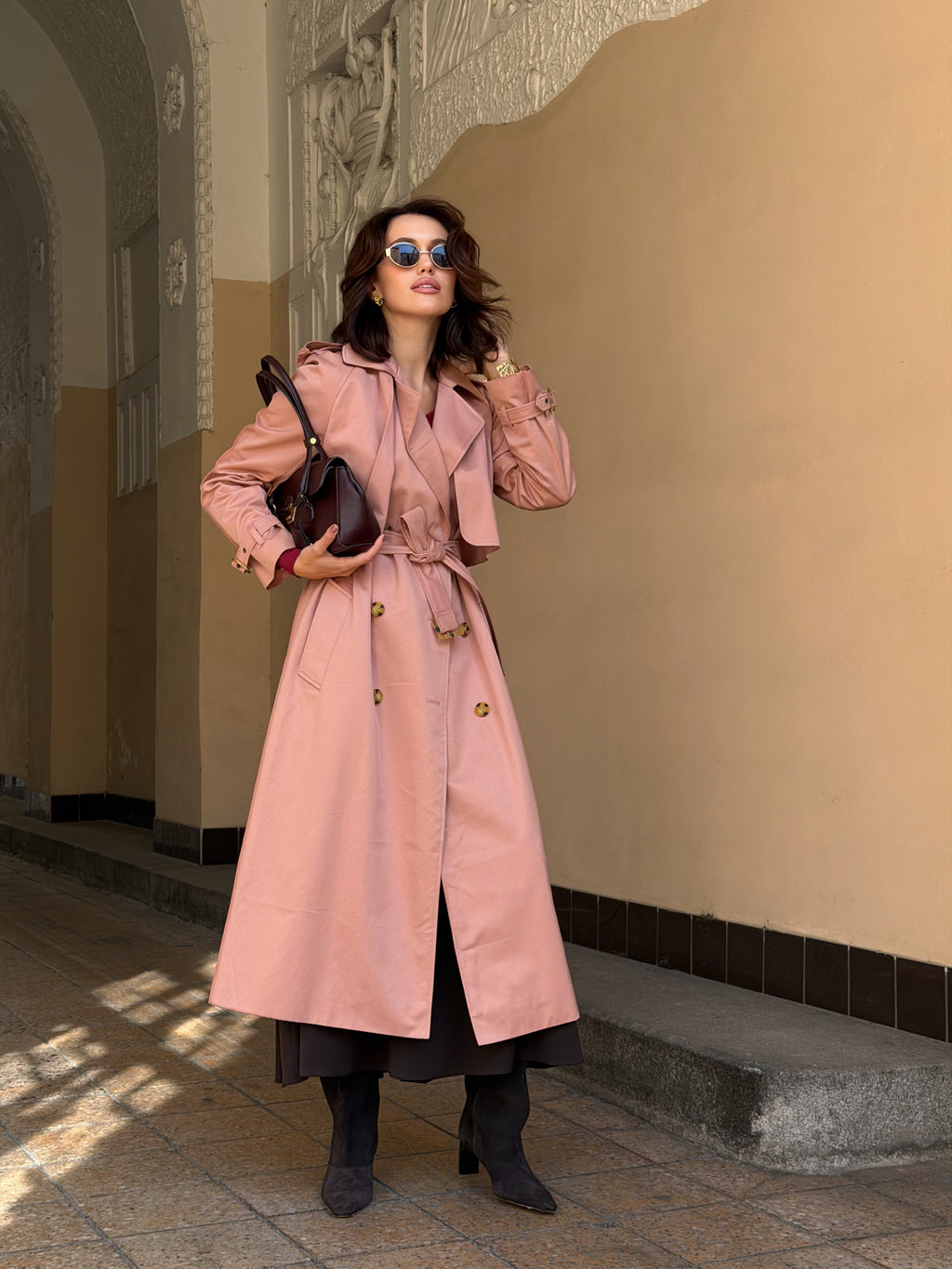 Trenčkot "Dusty pink"