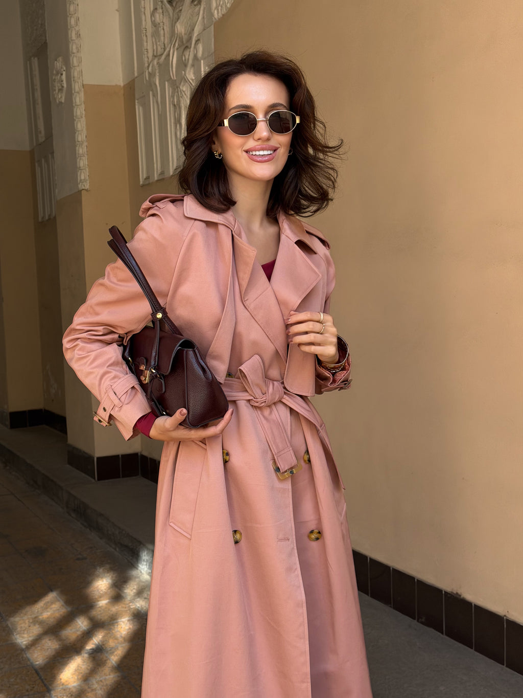Trenčkot "Dusty pink"