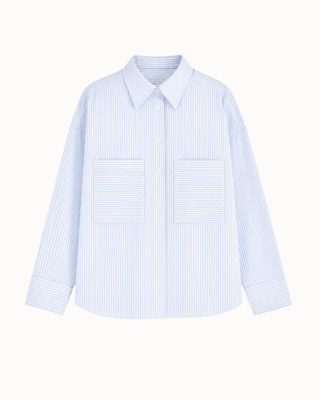 Košile oversized "Stripes" blue