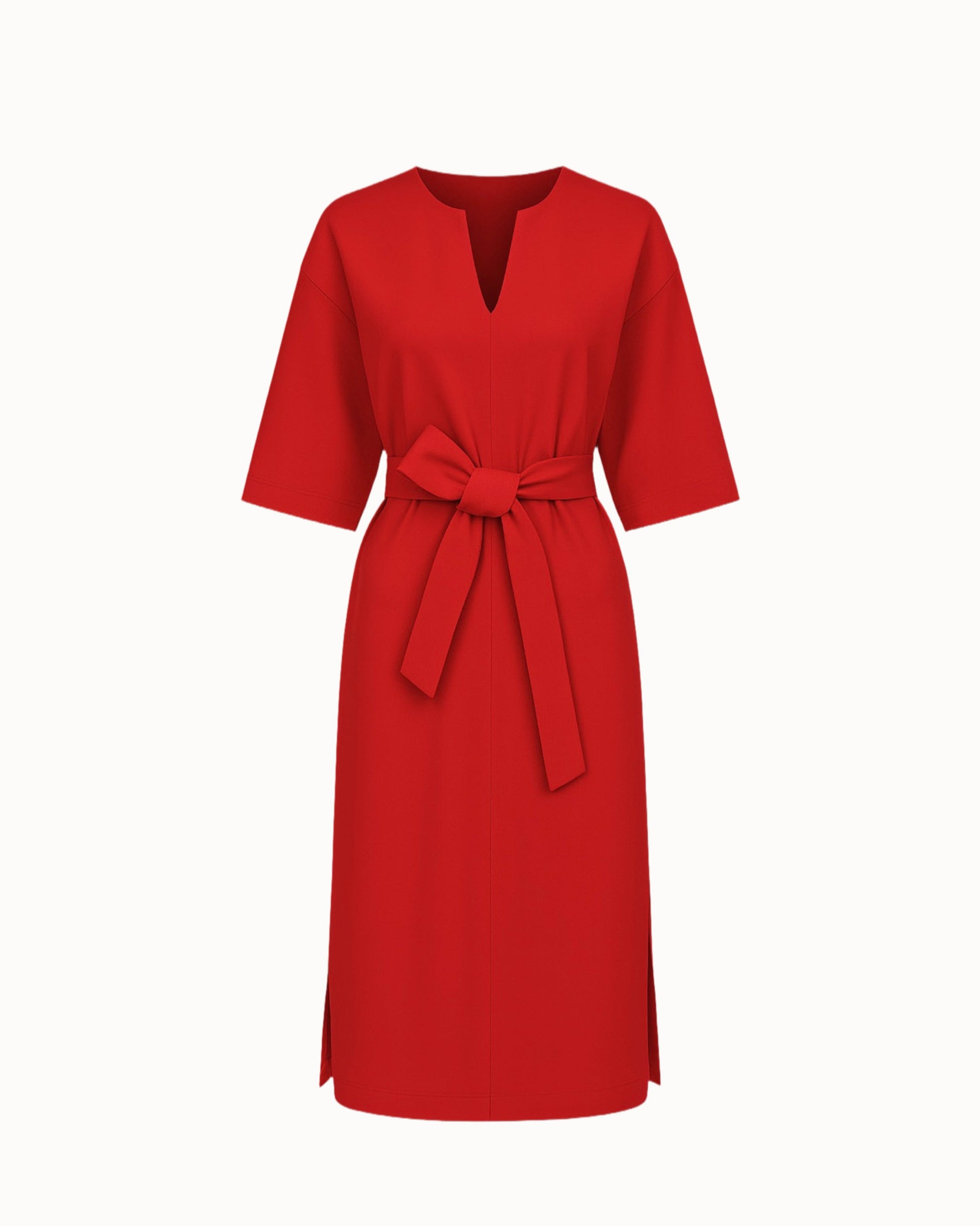 Šaty "Basic Lím" deep red