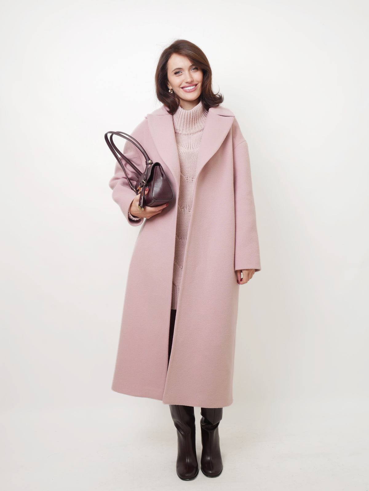 Kabát "Oversized" pale pink