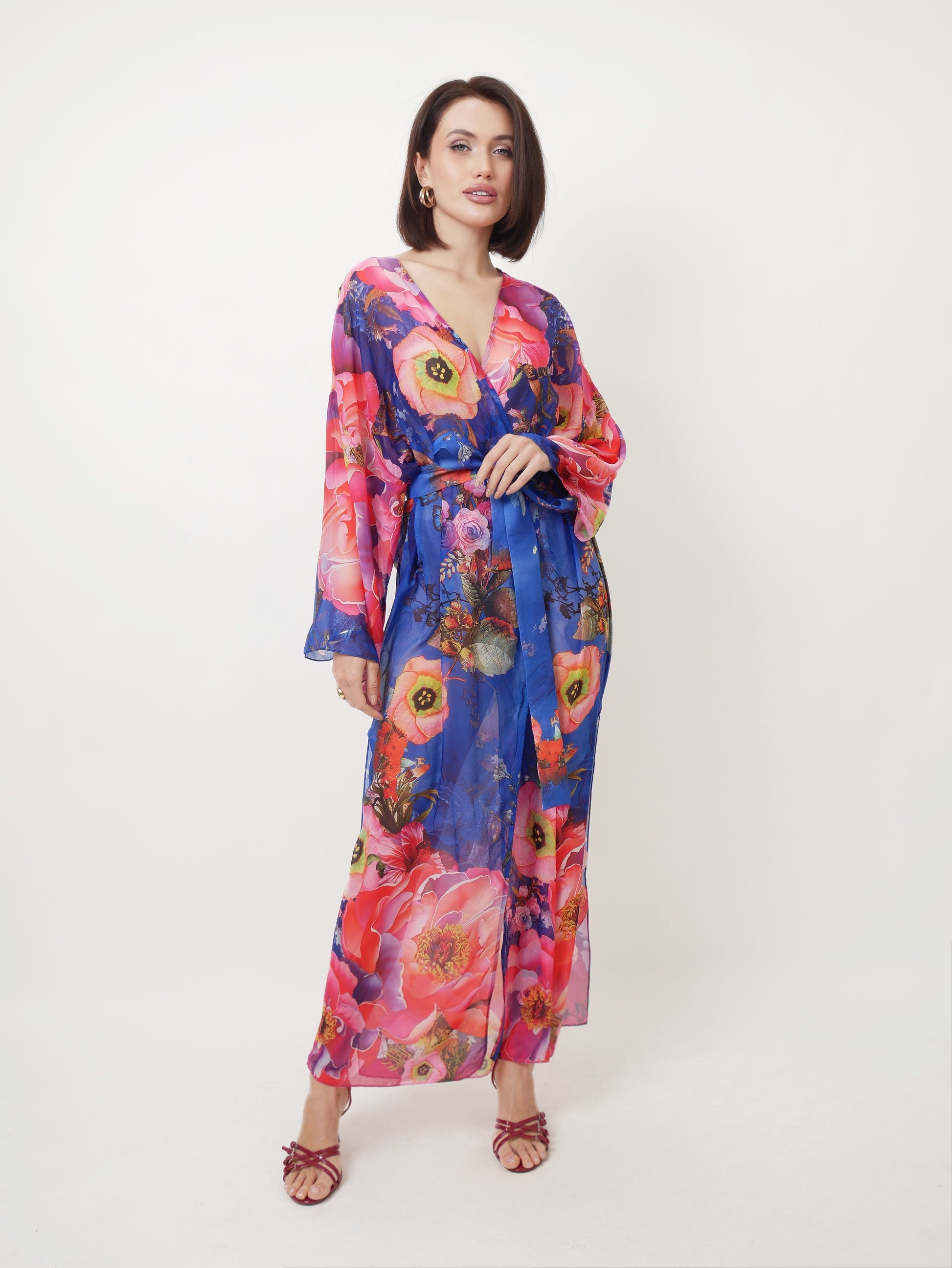 Přehoz "Kimono" Dali Blue
