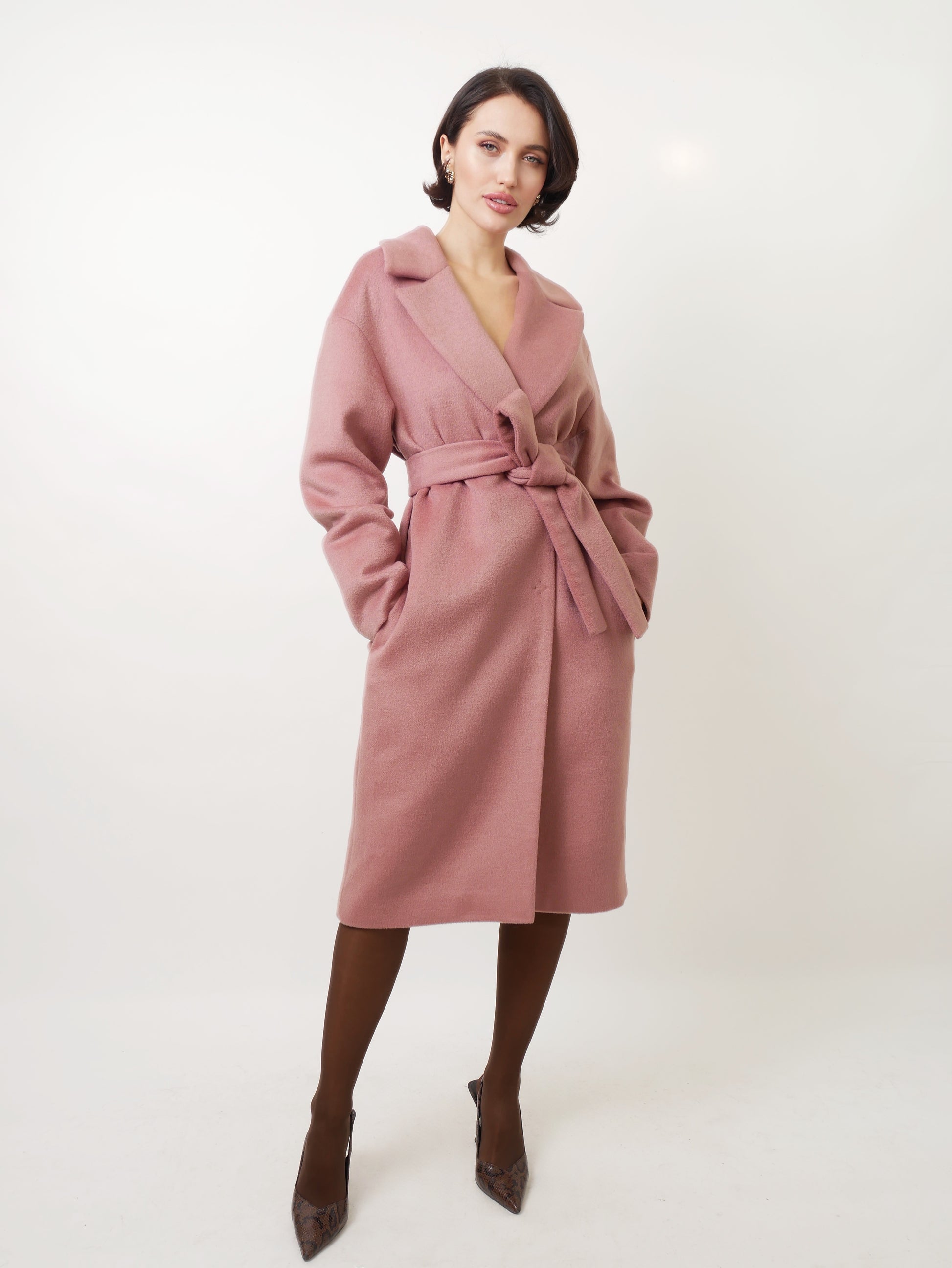 Kabát "Oversized" mahagony