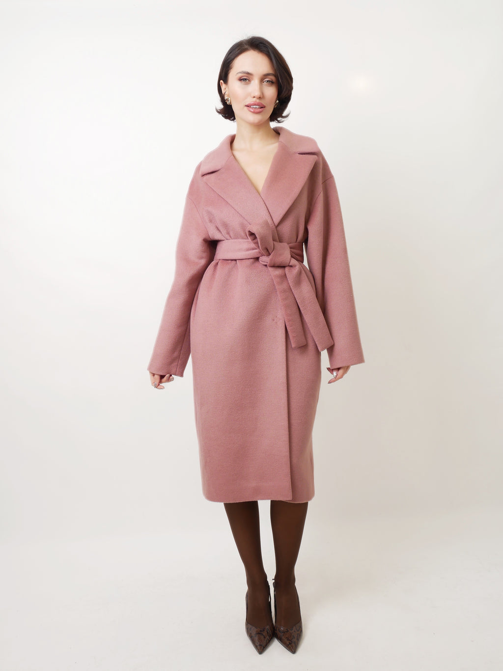 Kabát "Oversized" mahagony