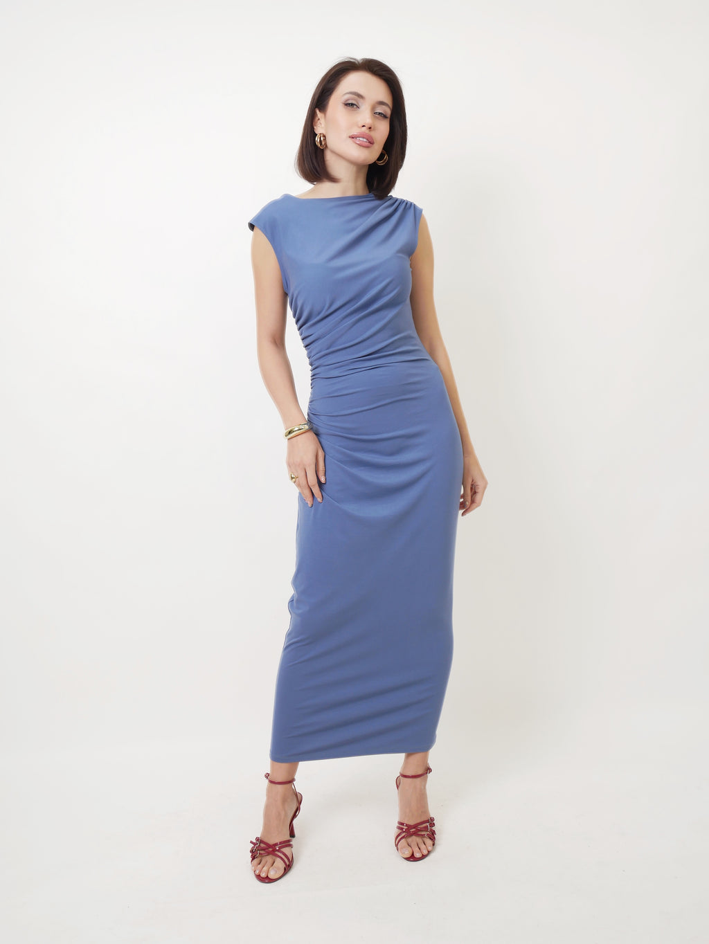 Šaty "Leona" indigo
