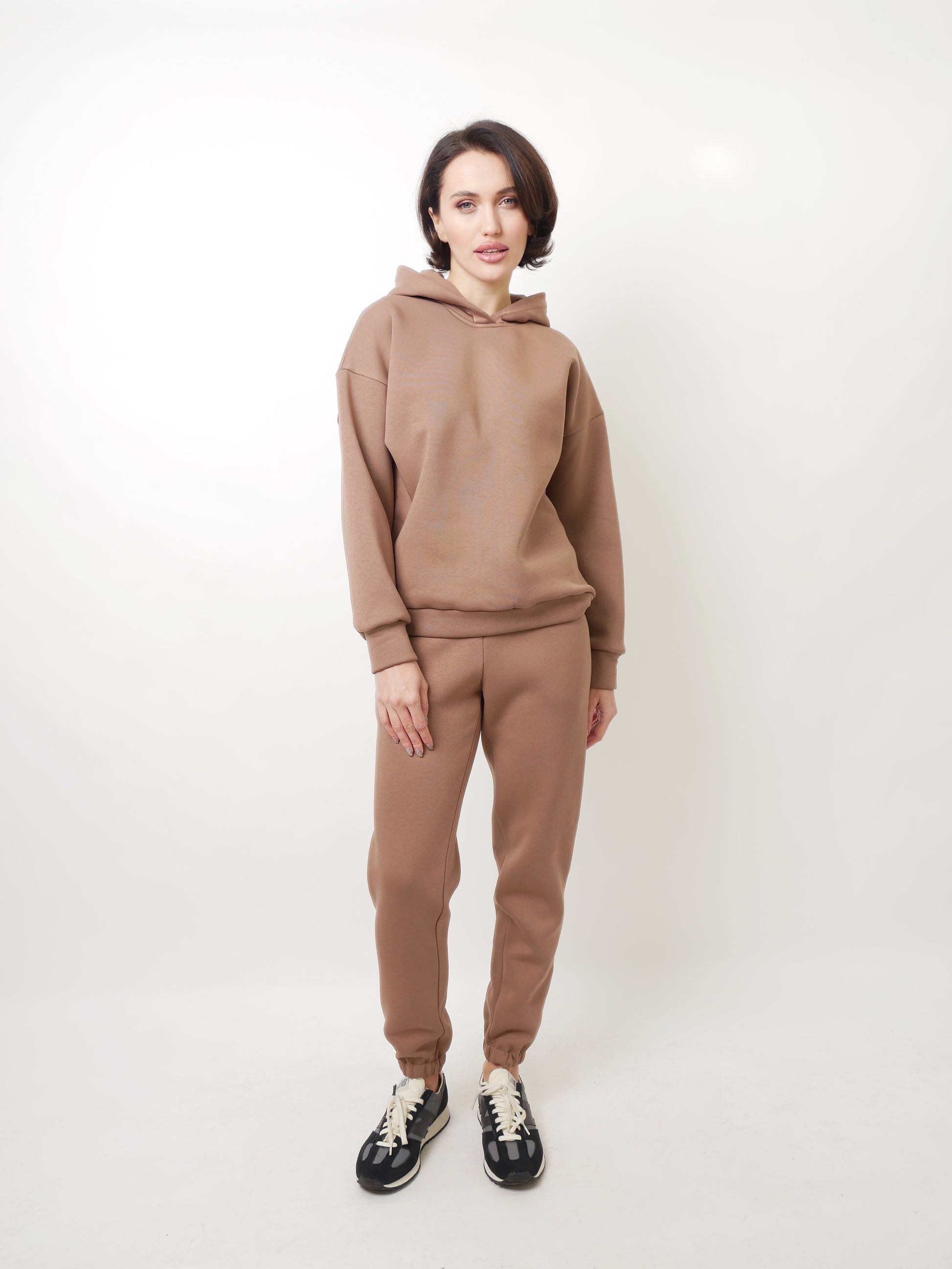 Teplákové kalhoty soft caramel