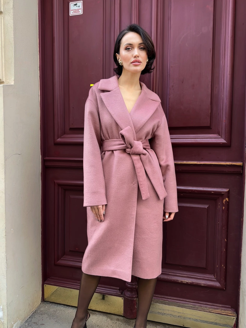 Kabát "Oversized" mahagony