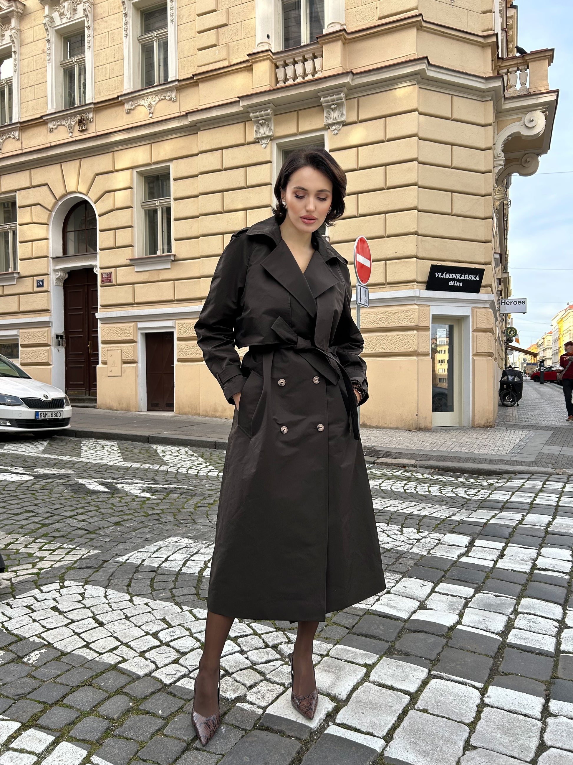 Trenčkot "Dark chocolate"