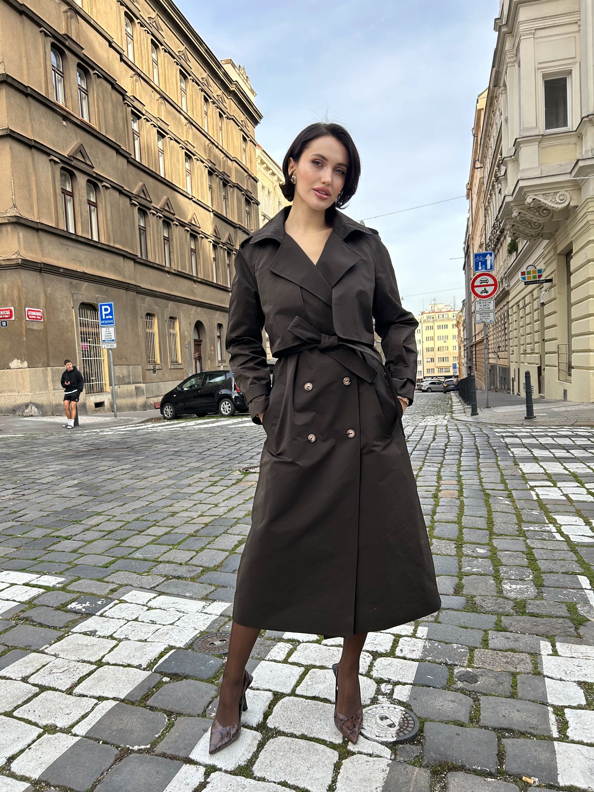 Trenčkot "Dark chocolate"