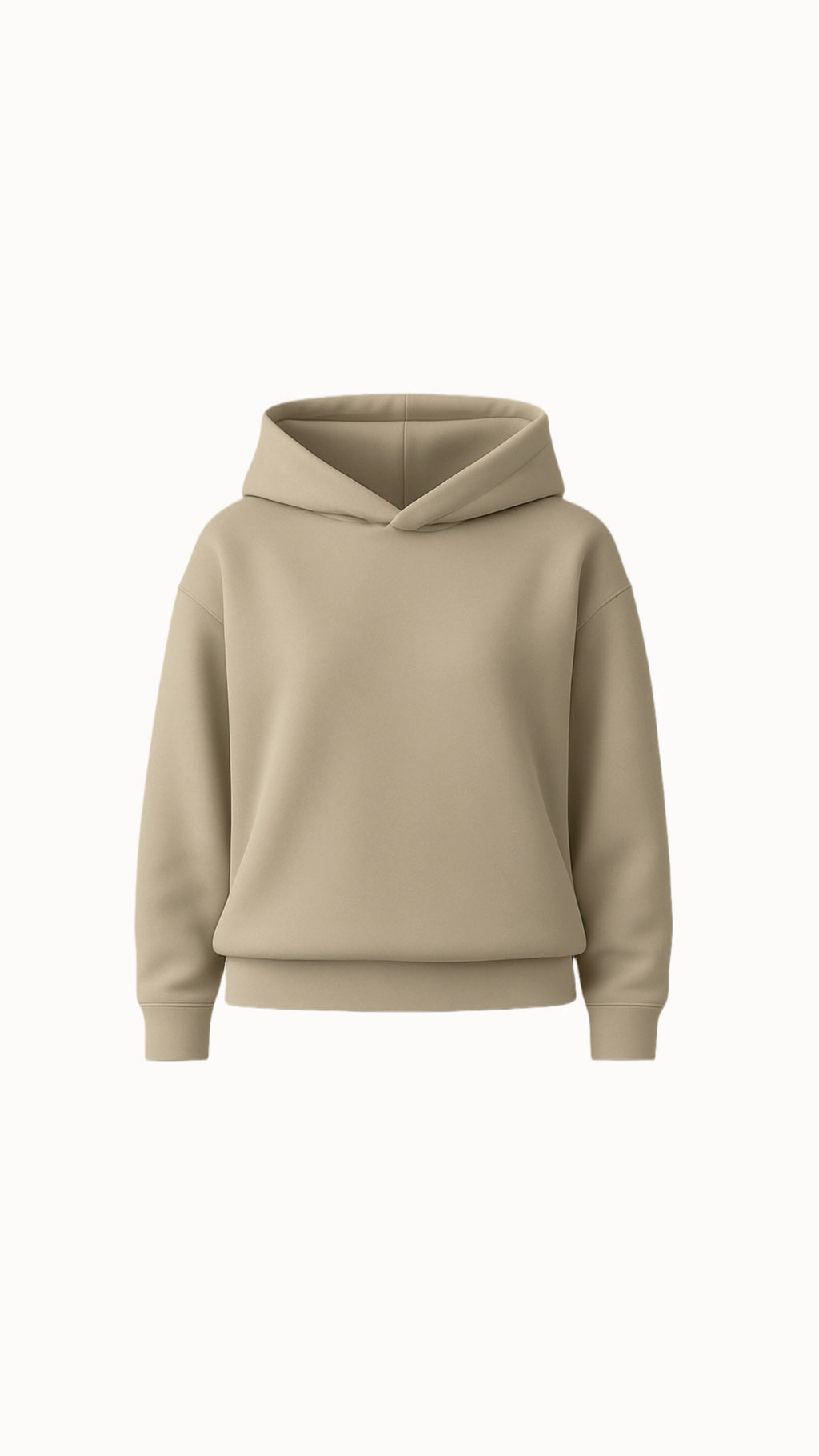 Mikina s kapucí sand