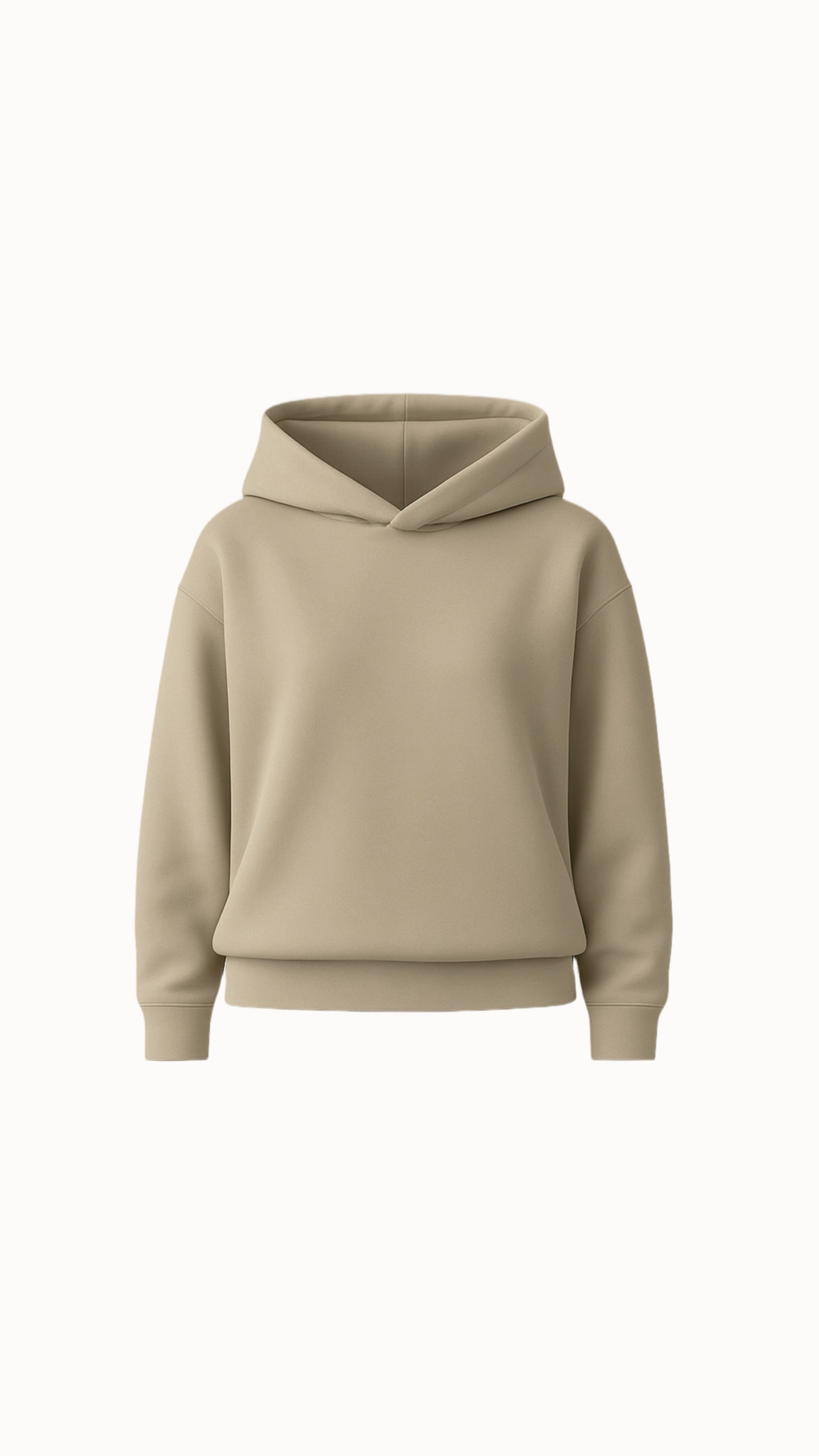 Mikina s kapucí sand