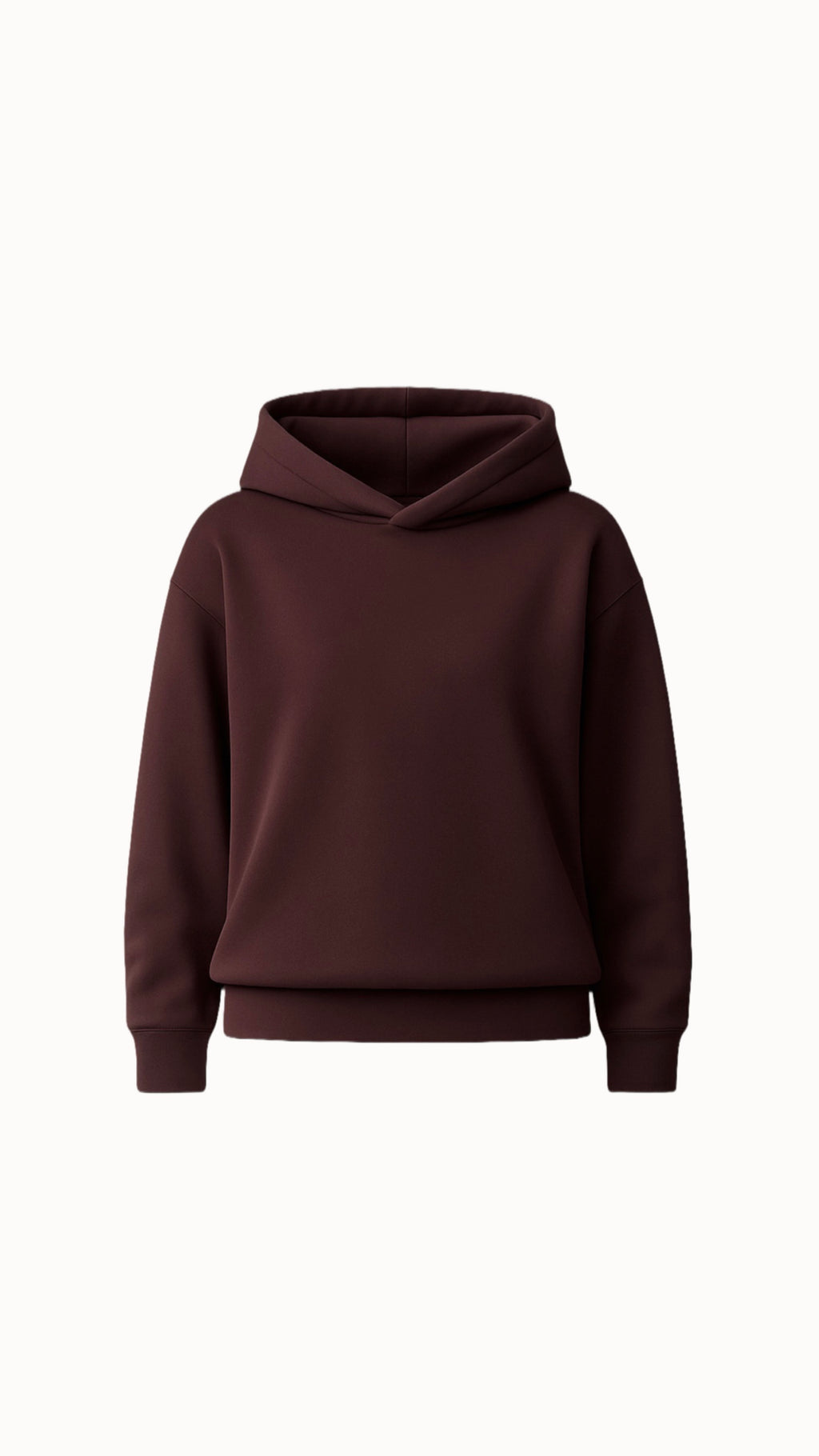 Mikina s kapucí dark chocolate