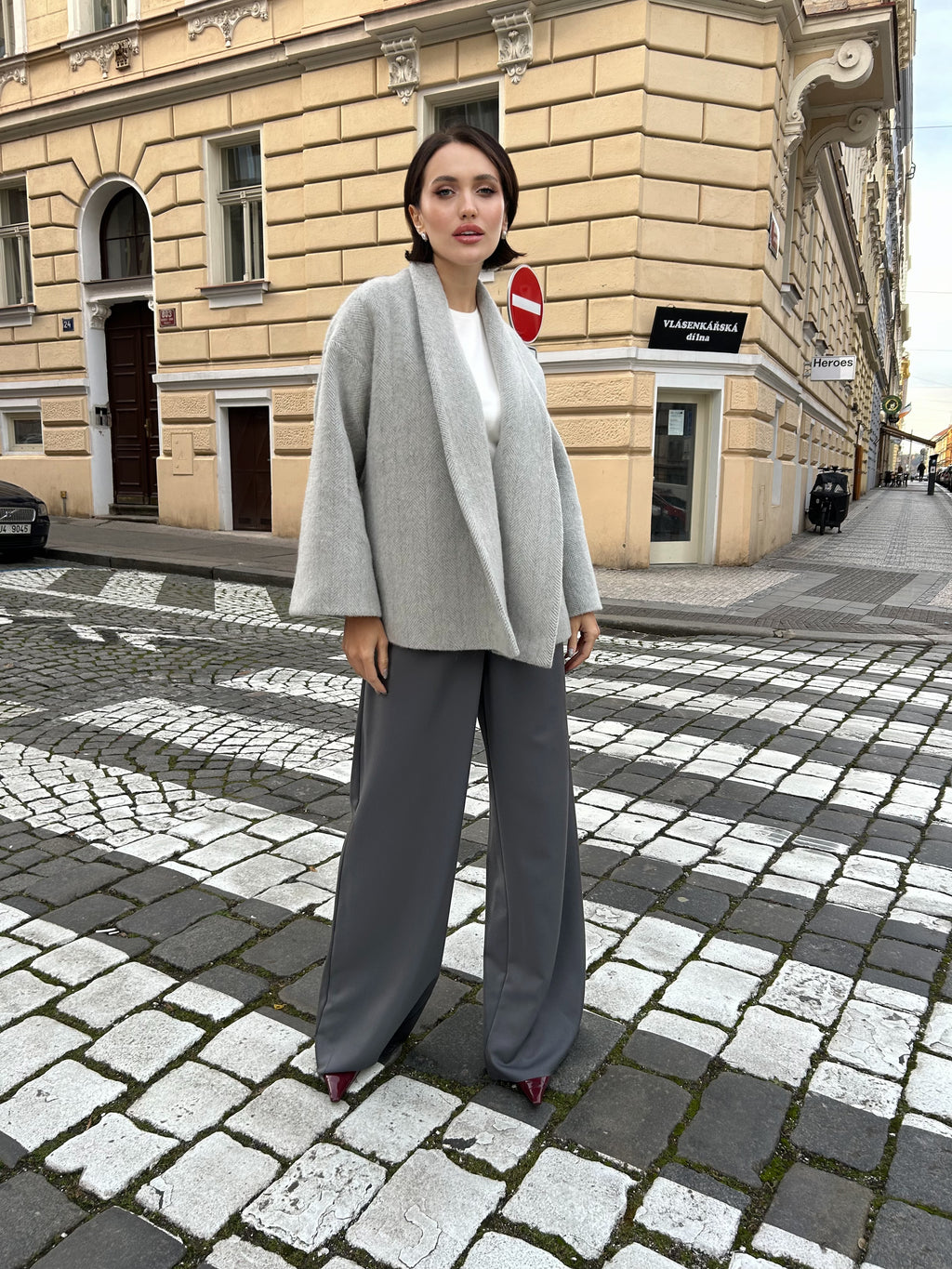 Kabát "Kimono" grey