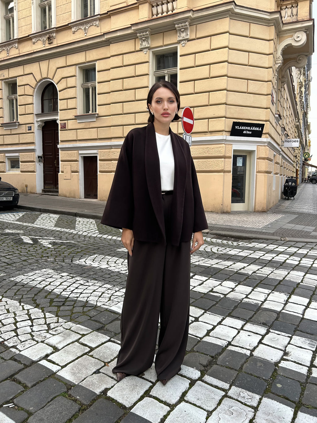 Kabát "Kimono" chocolate