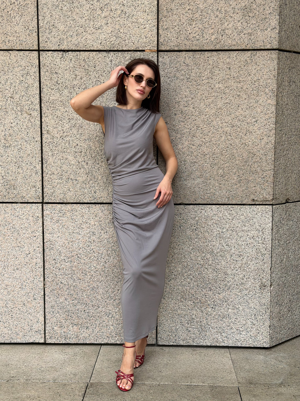 Šaty "Leona" grey
