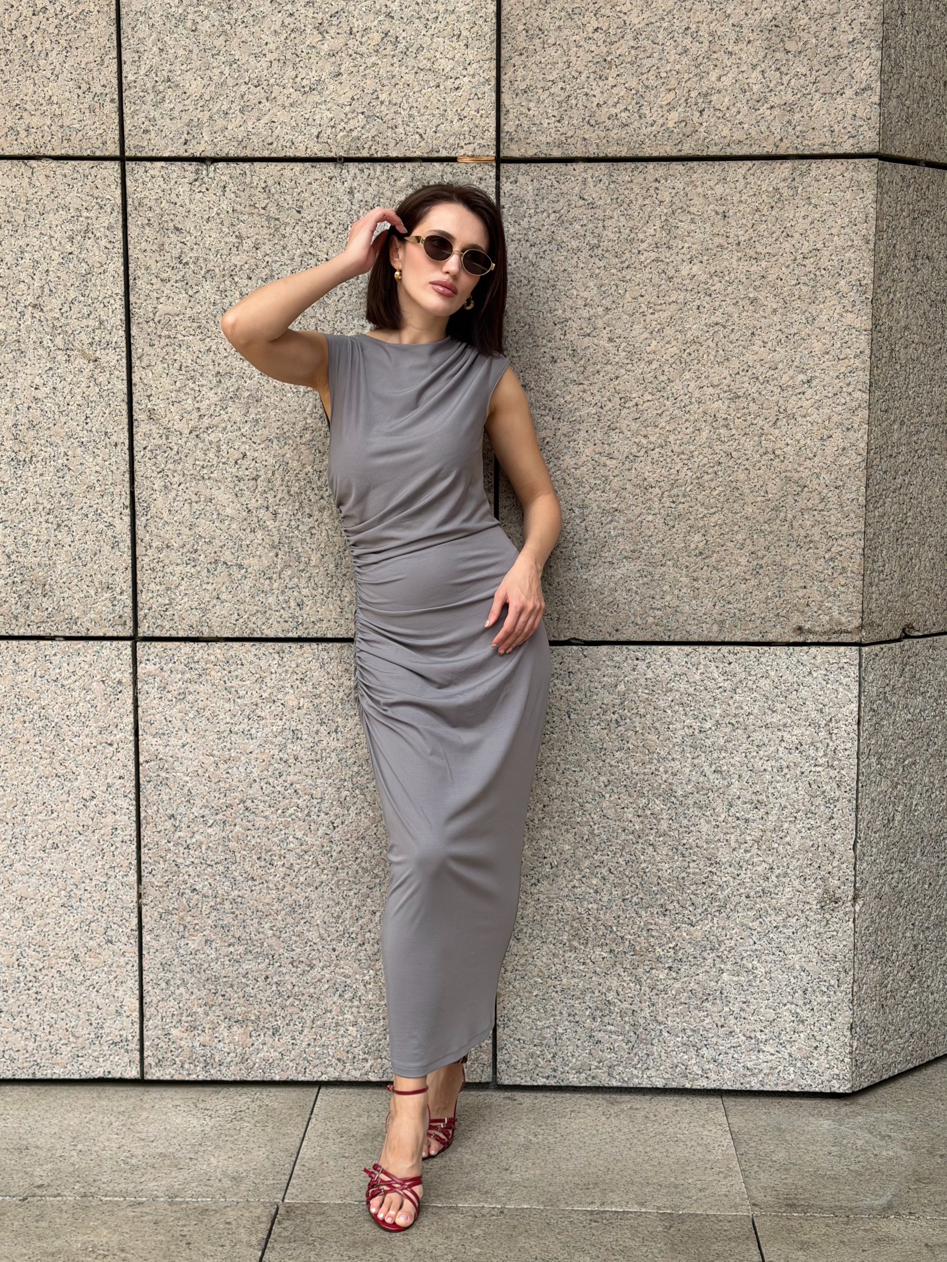 Šaty "Leona" grey