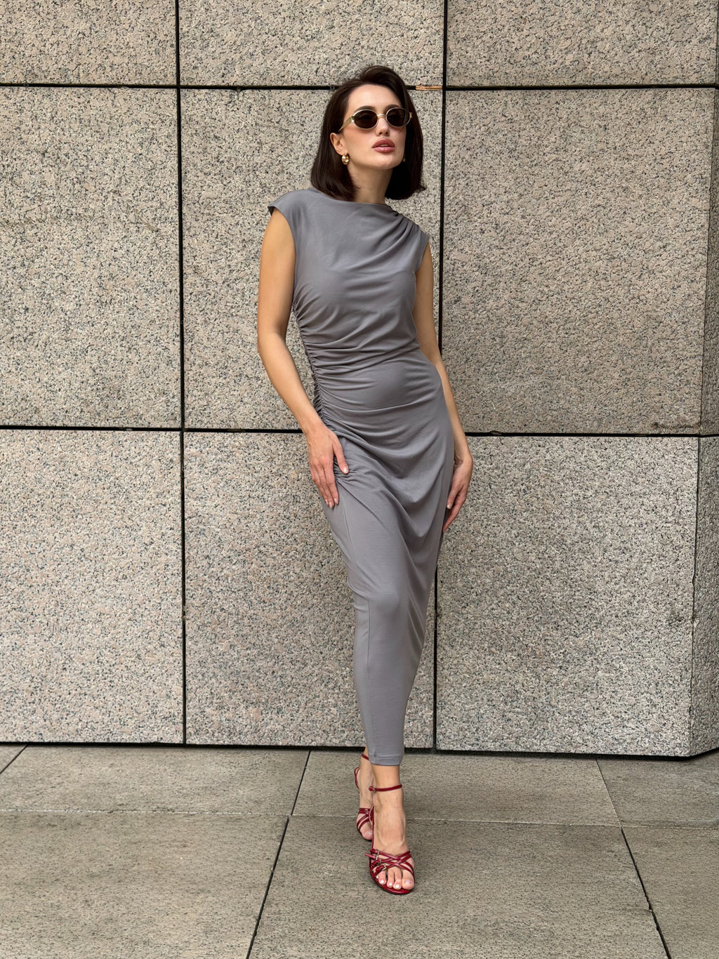 Šaty "Leona" grey