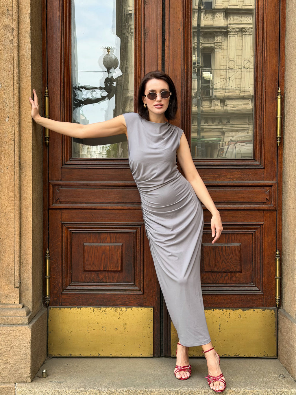 Šaty "Leona" grey