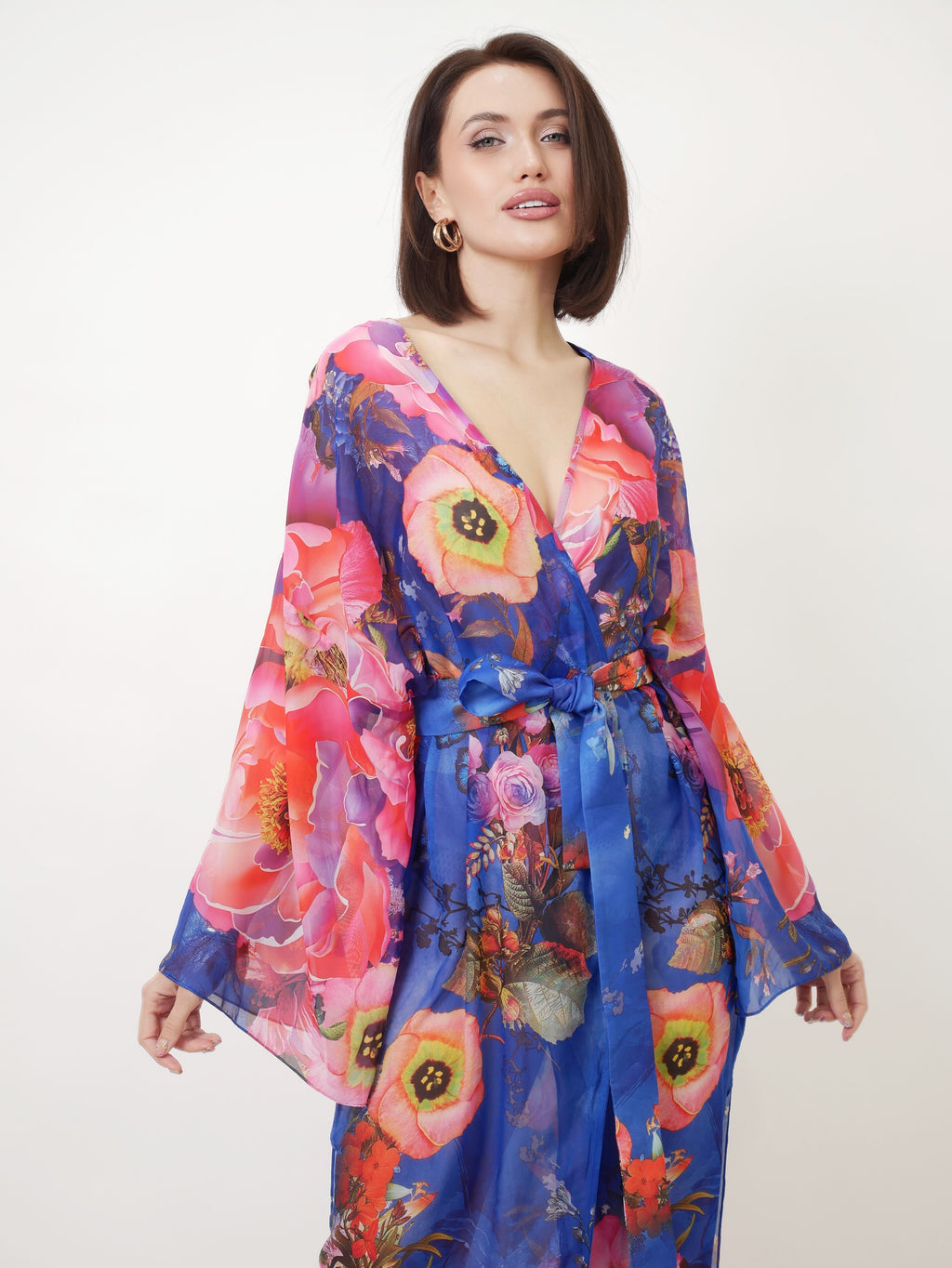 Přehoz "Kimono" Dali Blue