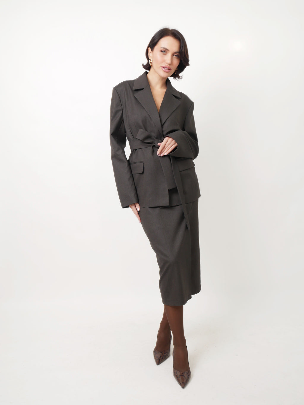 Sukně "Brown taupe"