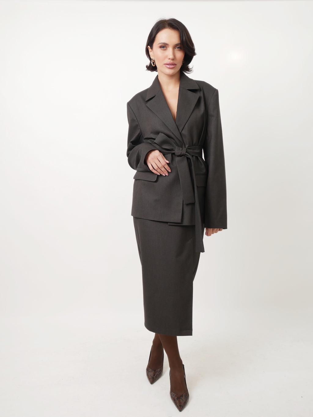 Sukně "Brown taupe"