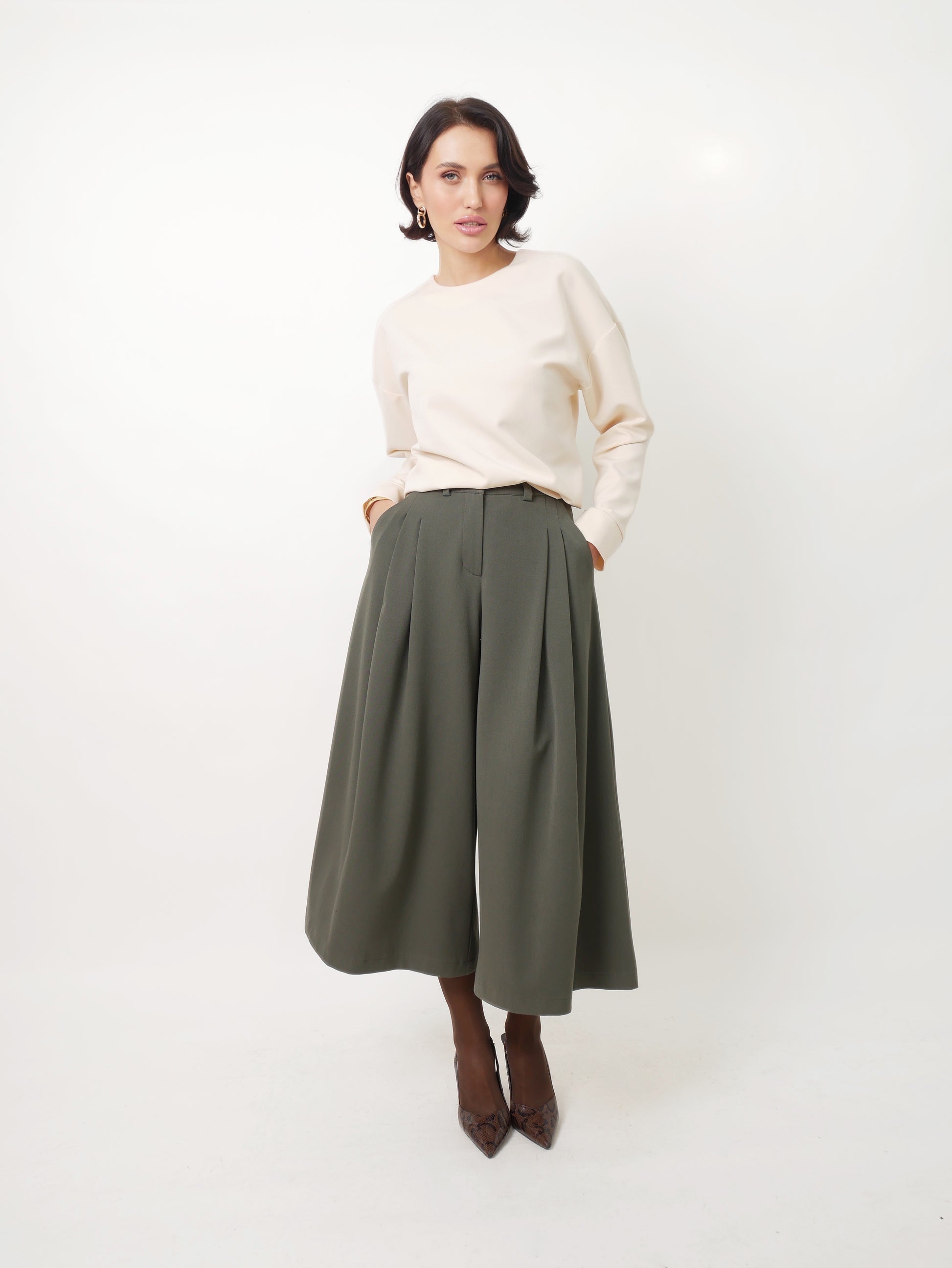 Kalhotová sukně "Khaki"