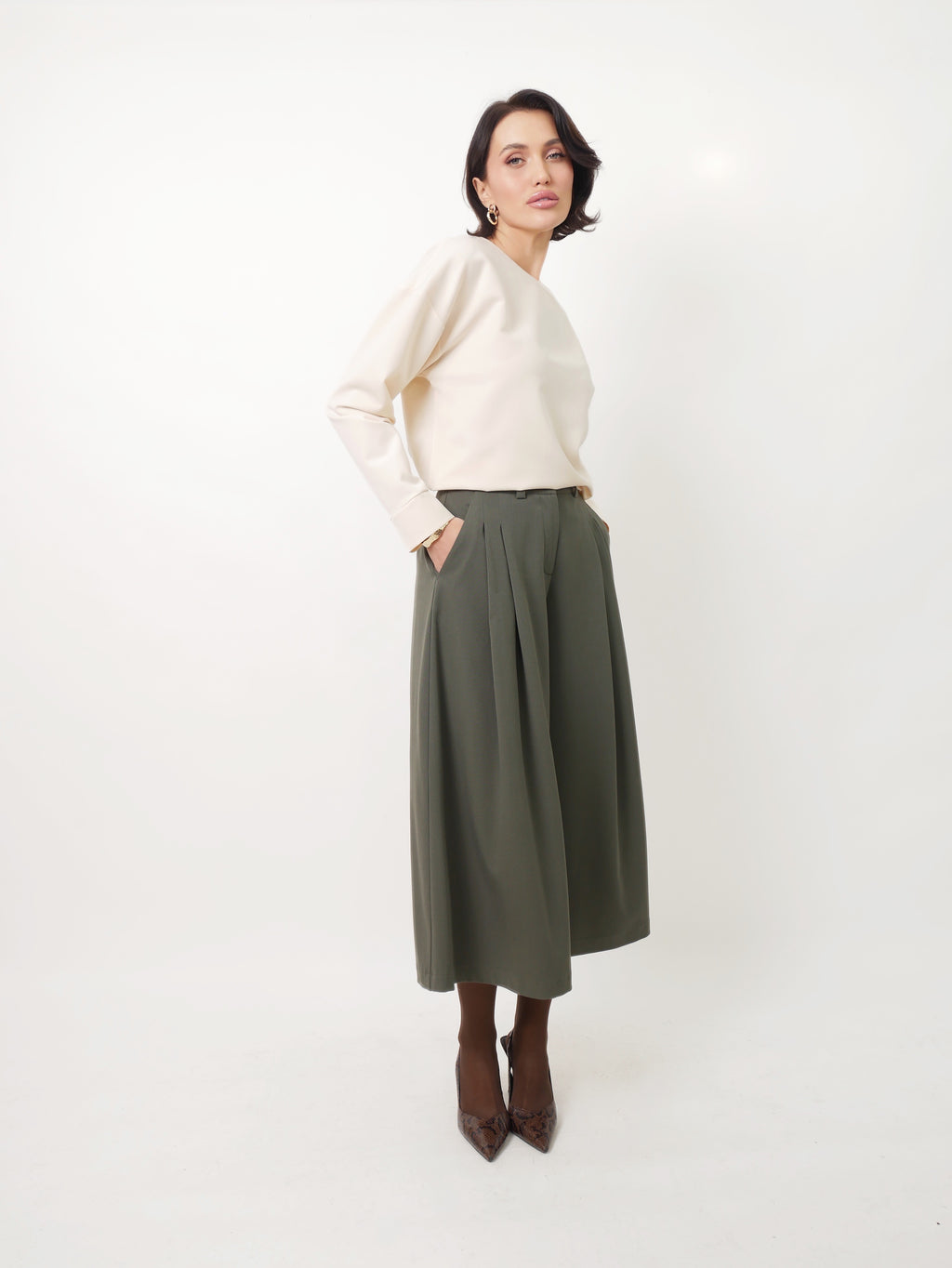 Kalhotová sukně "Khaki"