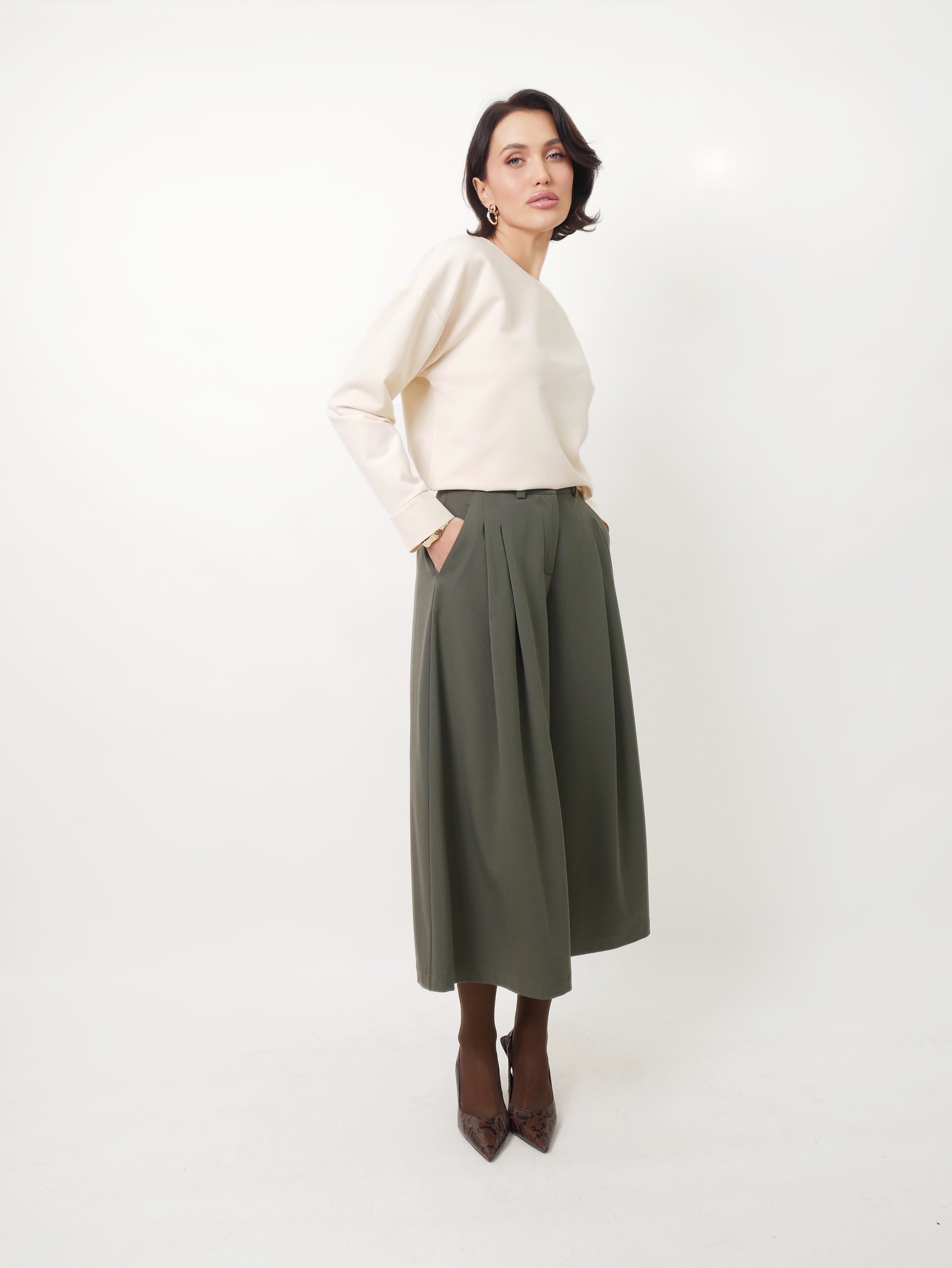 Kalhotová sukně "Khaki"