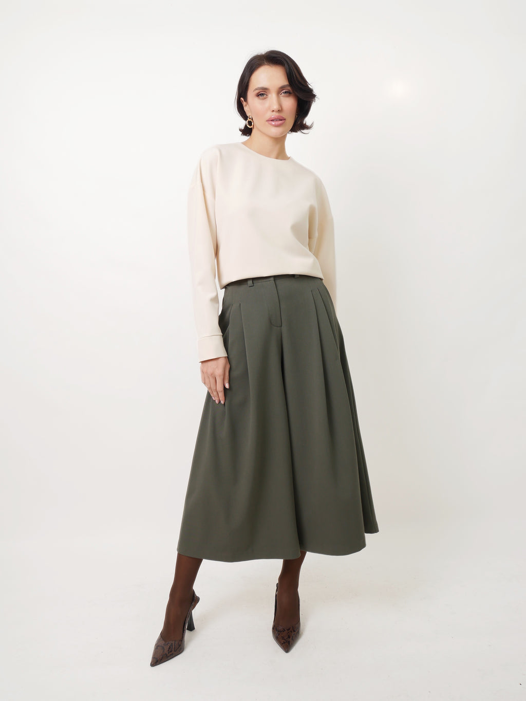 Kalhotová sukně "Khaki"